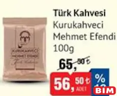 KURUKAHVECİ MEHMET EFENDİ TÜRK KAHVESİ 100 G